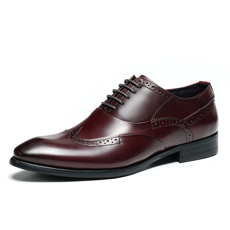 Men's Brogue Oxford Shoes Intricate Detailing