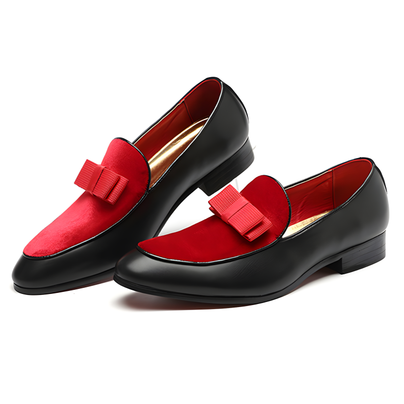 Men’s Loafers Velvet Bow