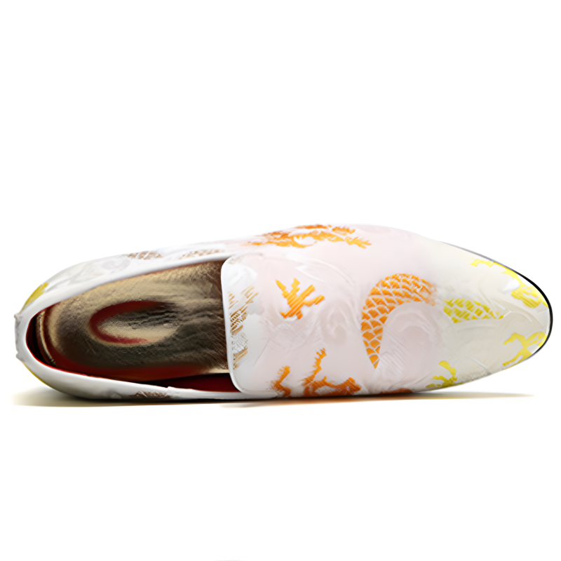 Men's Loafers Elegant Embroidered Jacquard