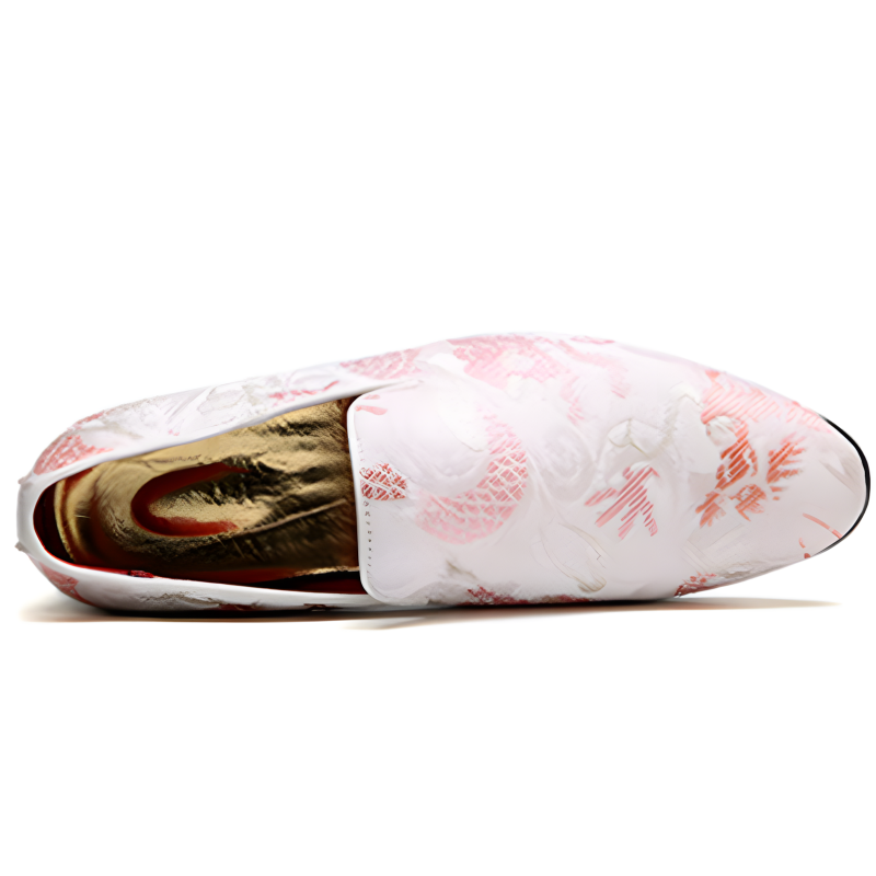 Men's Loafers Elegant Embroidered Jacquard