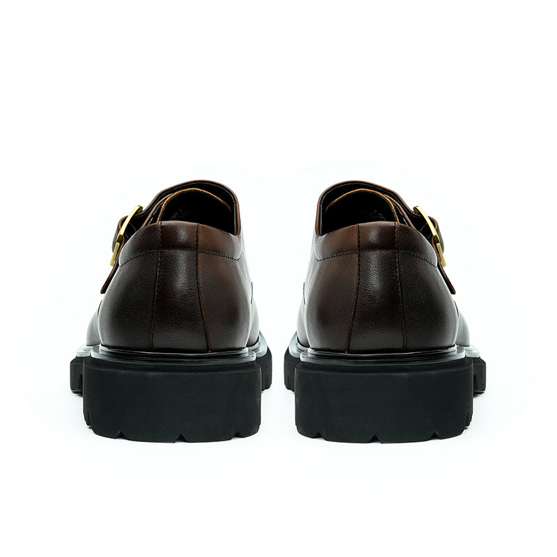 Men's Square-Toe Monk Strap Shoes