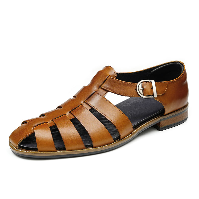 Classic Men’s Leather Fisherman Dress Sandals