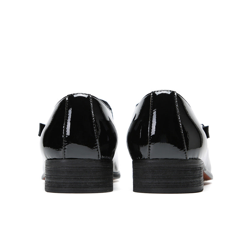 Men’s Patent Leather & Suede Oxford Shoes