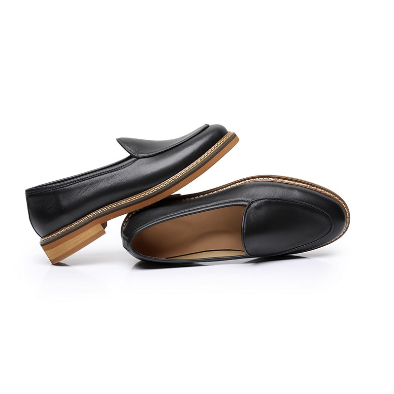 Men's Slip-On Loafers: Artisan Stitching & Layered Sole Architecture