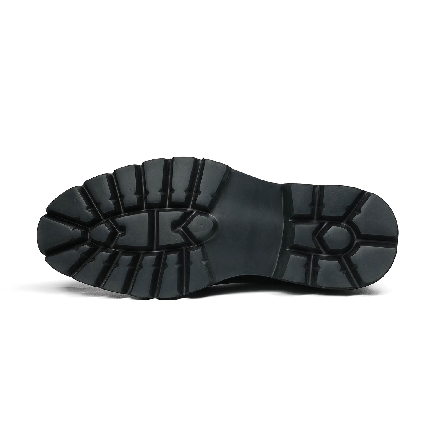 Men's Oxford Shoes: Contrast Accent & Platform Sole Design