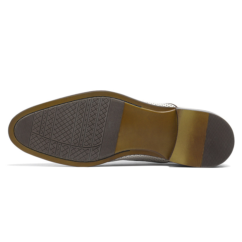 Men's Perforated Oxford Shoes Breathable Mesh