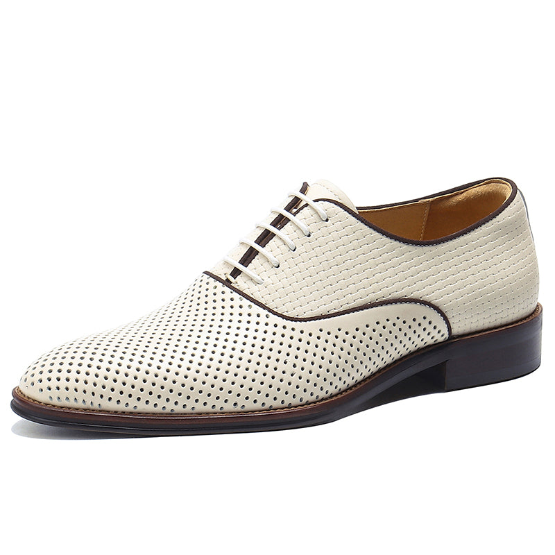 Men's Perforated Oxford Shoes Breathable Mesh