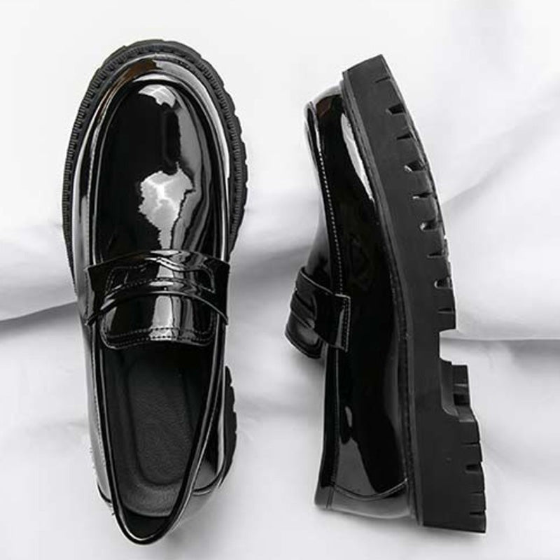 Architectural Men's Loafers: Sculptural Sole & Refined Strap Detailing