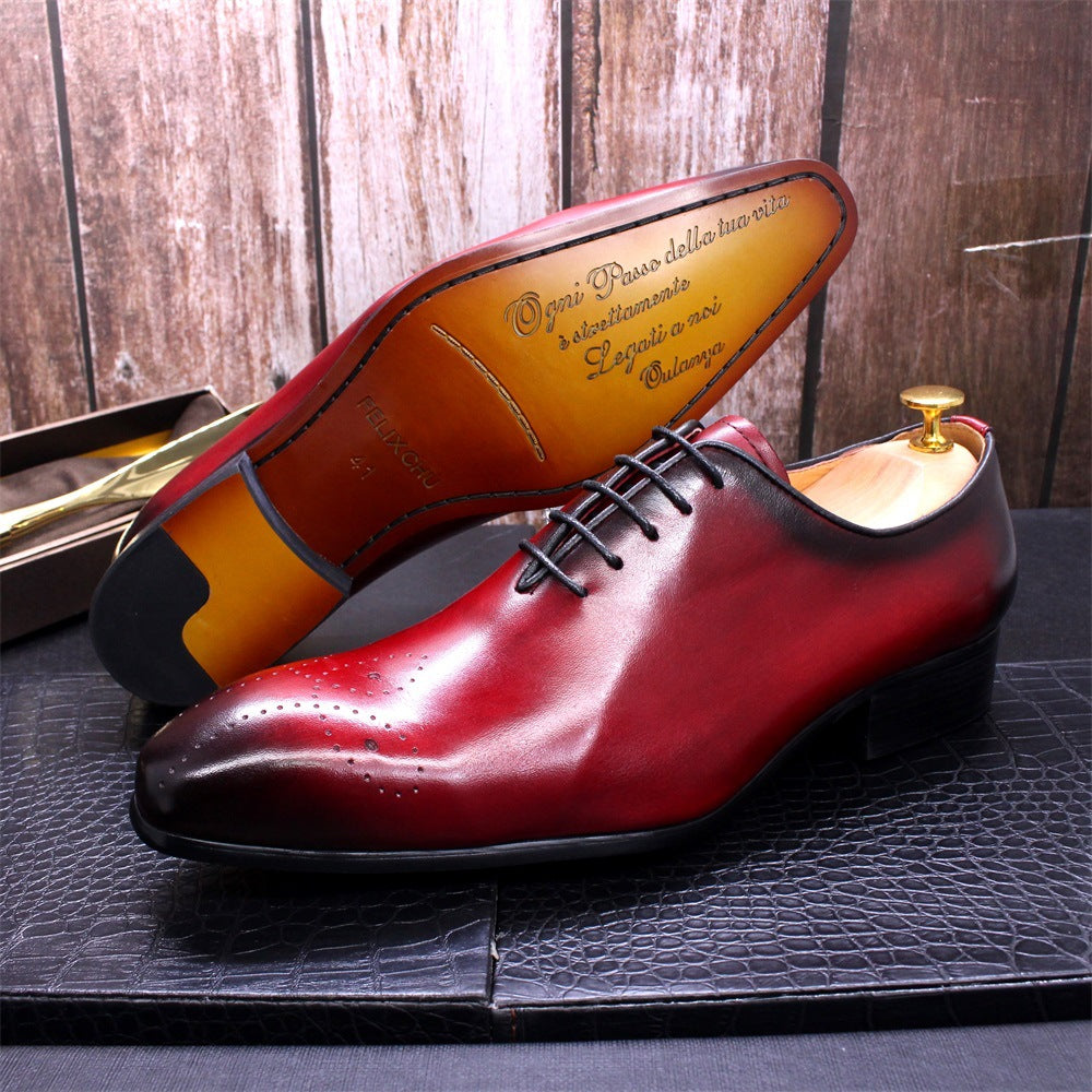 Men's Oxford Shoes Classic Brogue Handcrafted