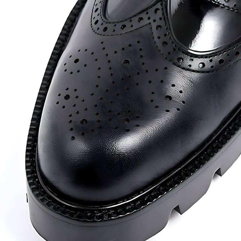 Men’s Oxford Shoes Wingtip Zipper