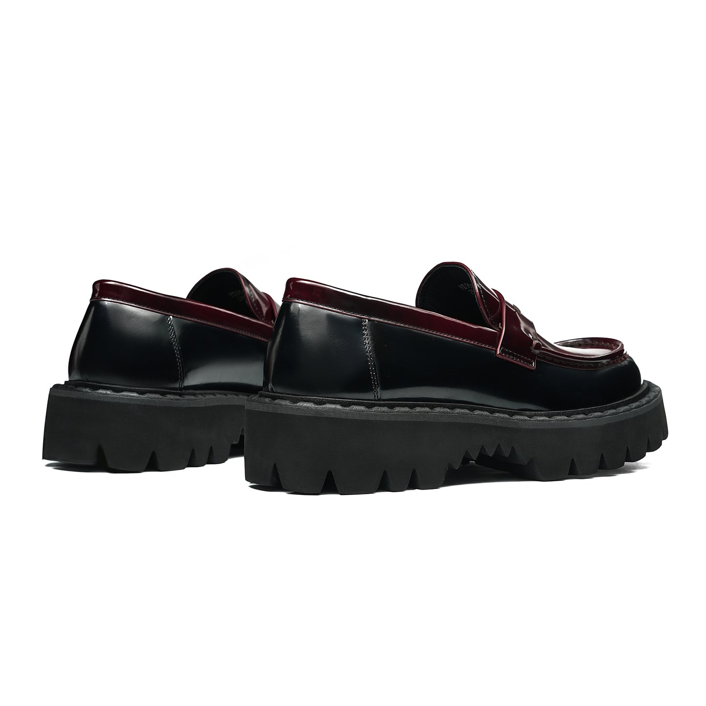 Men's Lustrous Leather Loafers: Contoured Comfort & Terrain-Savvy Foundation