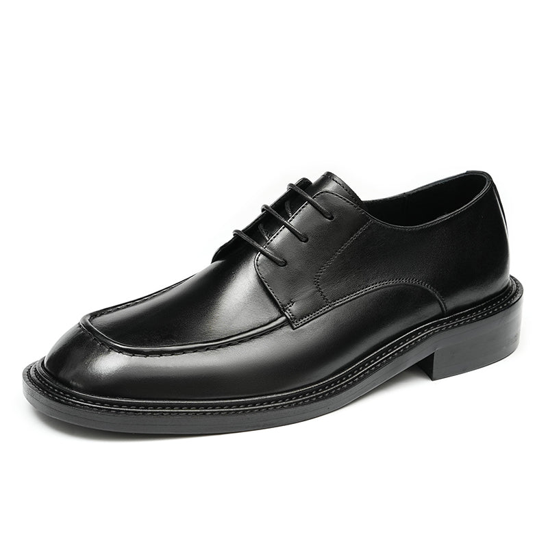 Men's Derby Shoes - Gradient Leather & Reinforced Stitching
