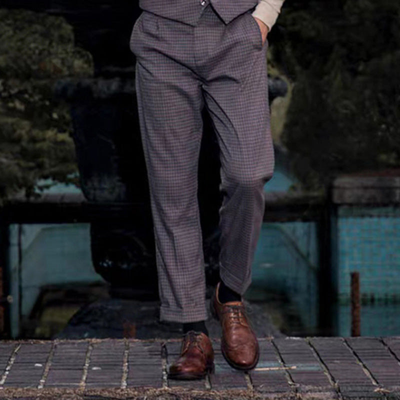 Men's Artistic Brogue Derby Shoes: Elaborate Carvings & Sophisticated Stitching