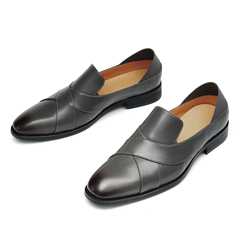 Men’s Loafers with Sleek Crossover Design