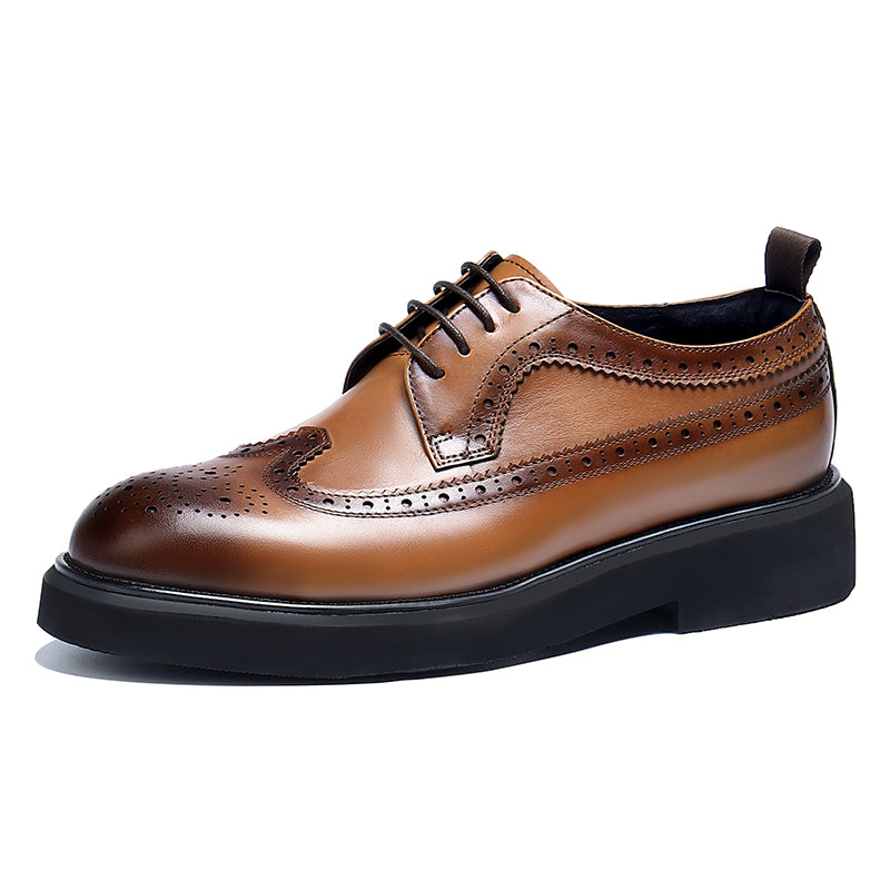 Men's Brogue Derby Dress Shoes