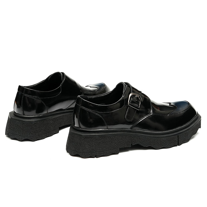 Men's Monk Strap Dress Shoes Thick-Soled