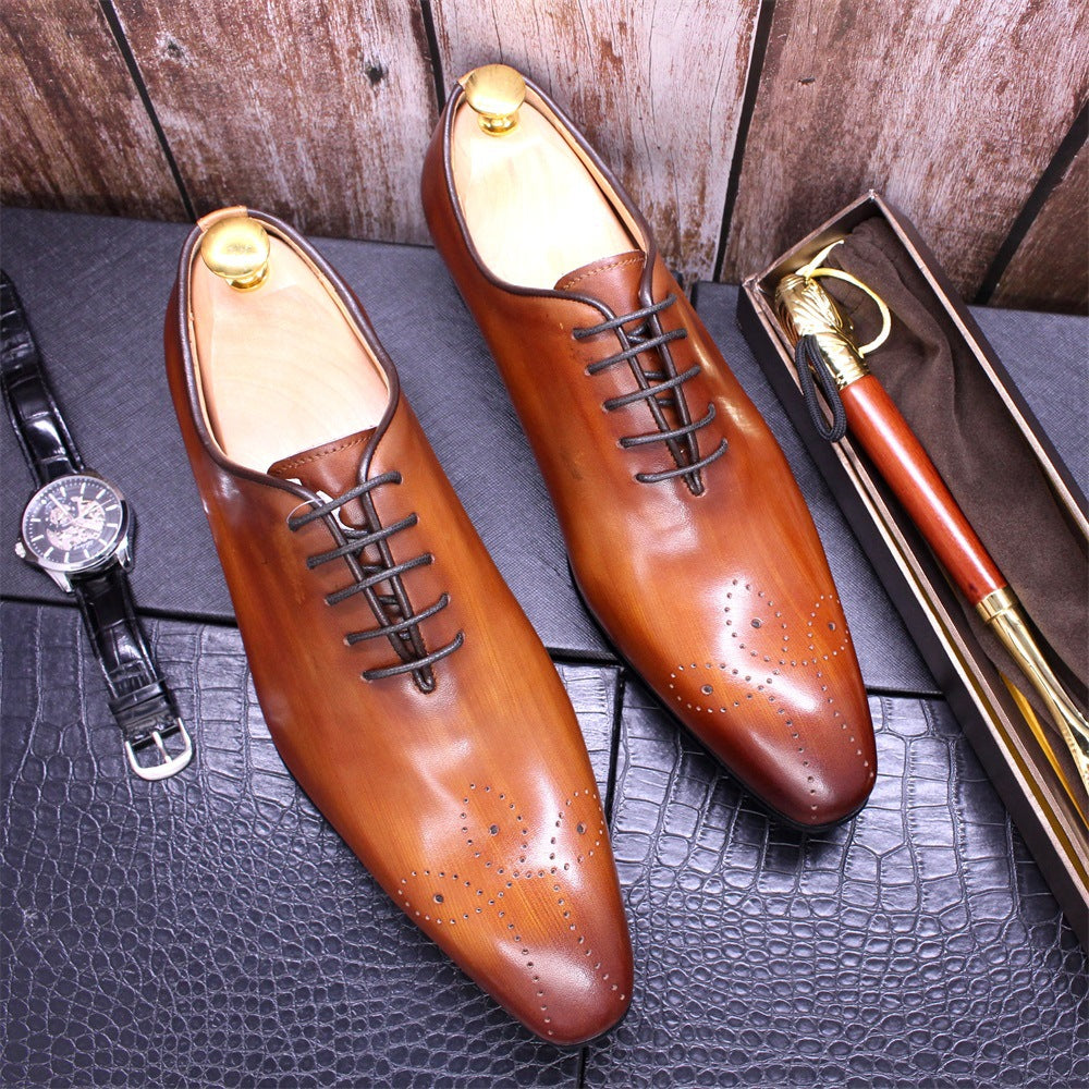 Men's Oxford Shoes Classic Brogue Handcrafted