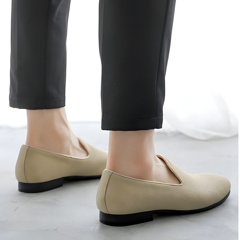 Men’s Suede Slip-On Loafers – Soft & Stylish Casual Dress Shoes