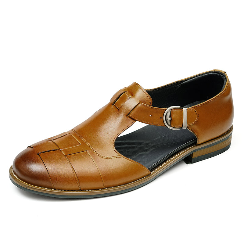 Classic Woven Leather Men's Sandal