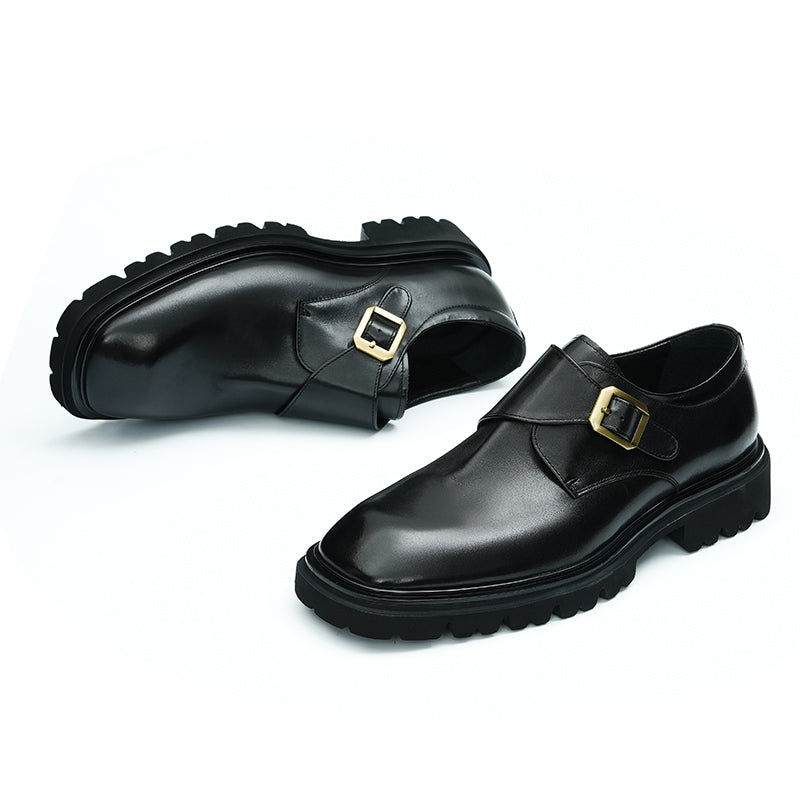 Men's Square-Toe Monk Strap Shoes
