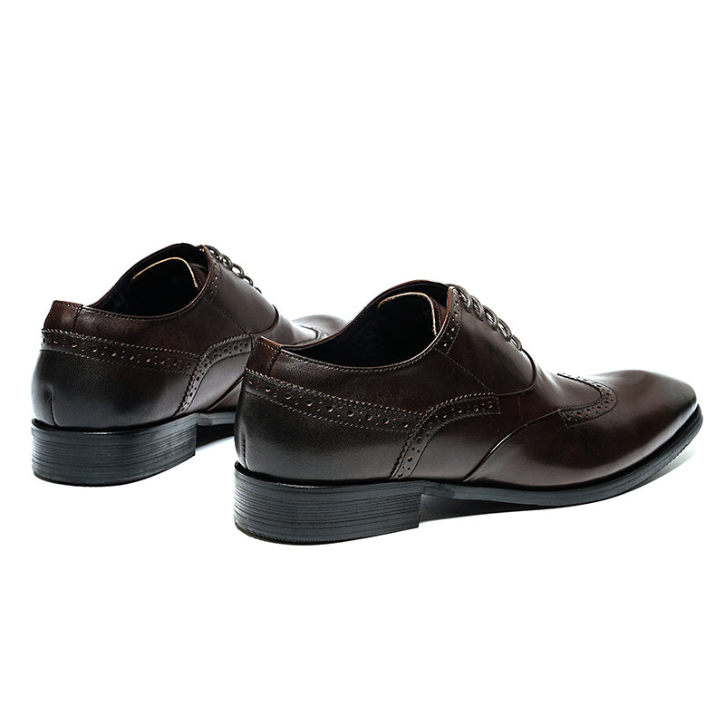 Men's Brogue Oxford Shoes Intricate Detailing