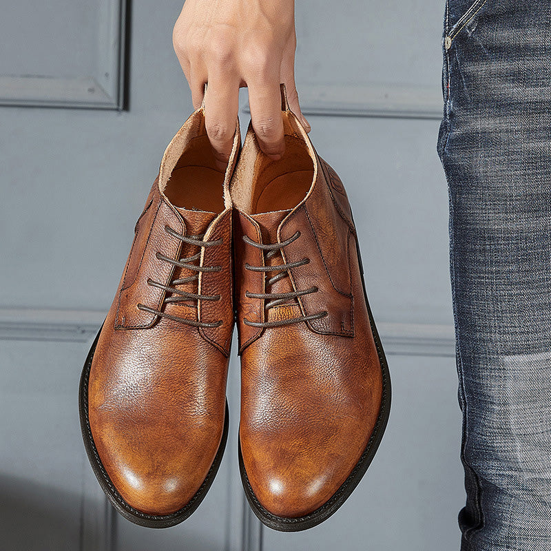 Heritage-Inspired Martin Boots: Time-Worn Patina & Classic Stitching Details