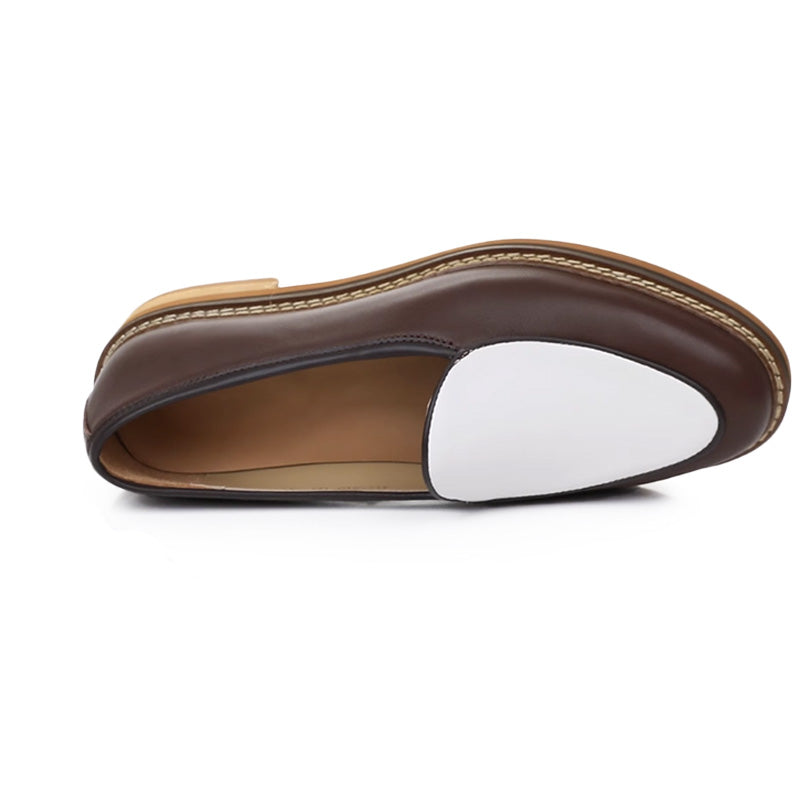 Men's Slip-On Loafers: Artisan Stitching & Layered Sole Architecture