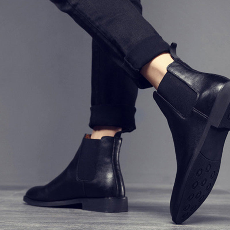 Men's Classic Suede Chelsea Boots with Crepe Sole