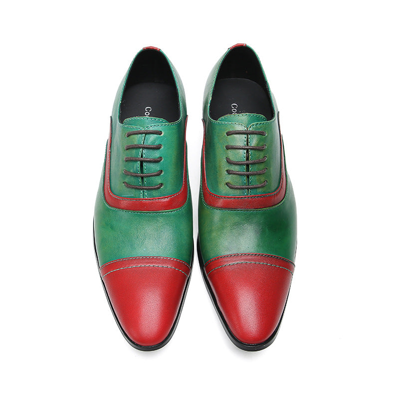 Men’s Two-Tone Leather Oxford Shoes