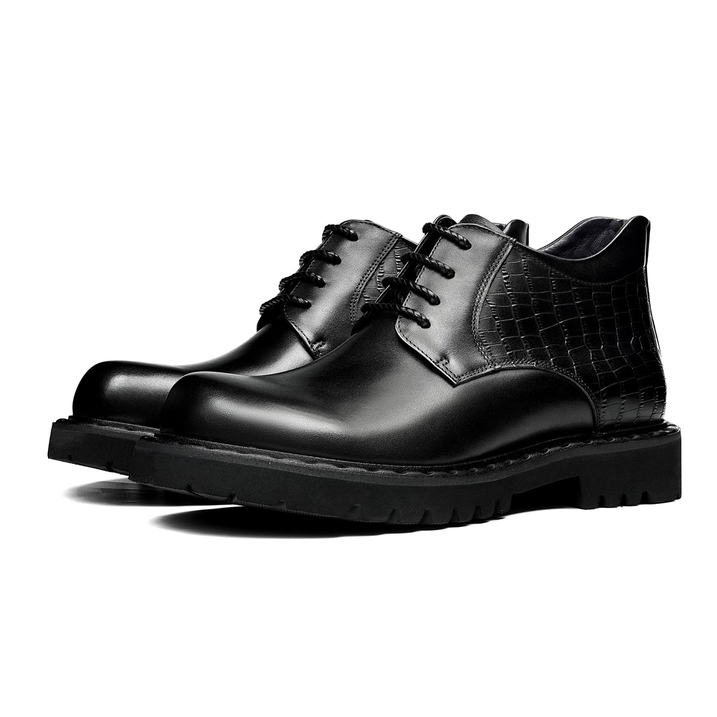 Men's Martin Boots Urban Rhythm: Textured Harmony & Bold Sole Composition