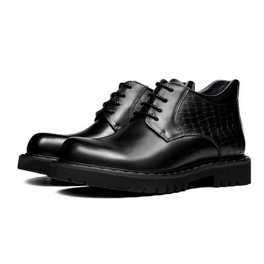 Men's Martin Boots Urban Rhythm: Textured Harmony & Bold Sole Composition