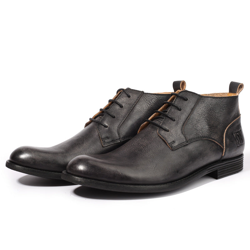 Heritage-Inspired Martin Boots: Time-Worn Patina & Classic Stitching Details