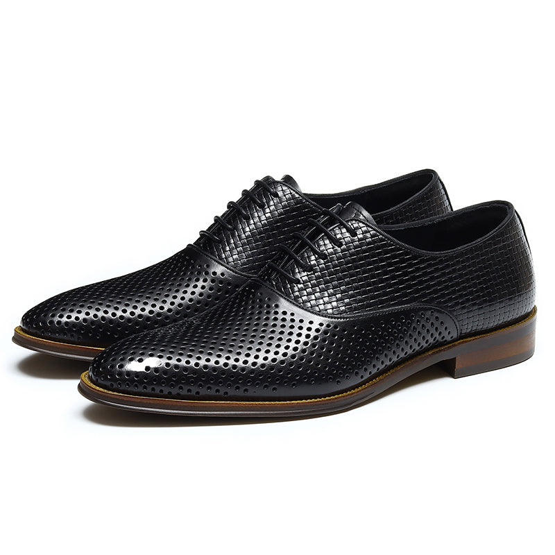 Men's Perforated Oxford Shoes Breathable Mesh