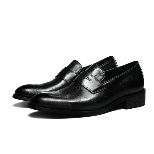 Men's Artisan-Carved Loafers: Intricate Detailing & Timeless Sophistication