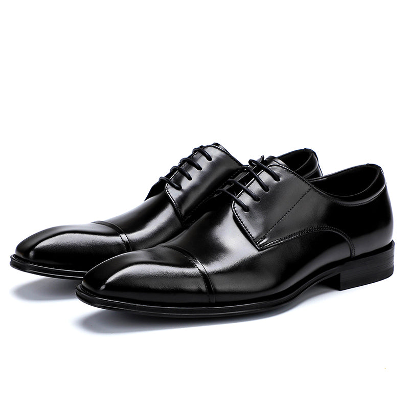 Men's Pointed-Toe Derby Shoes Sleek Style