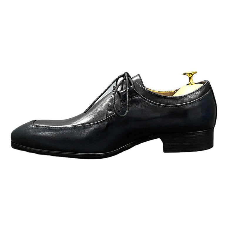 Men's Handcrafted Square-Toe Derby Shoes