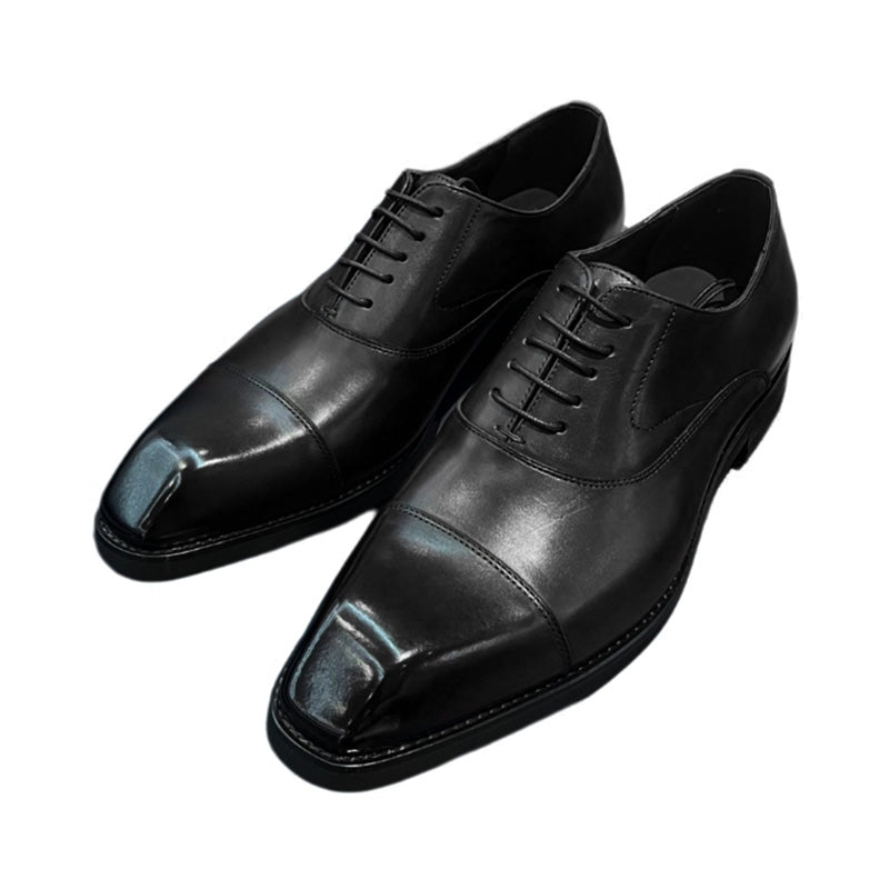 Architectural Square-Toe Men's Oxford: Modern Sophistication & Timeless Structure