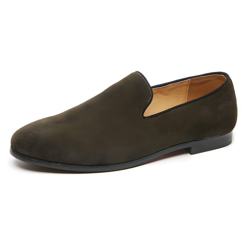 Men’s Suede Slip-On Loafers – Soft & Stylish Casual Dress Shoes