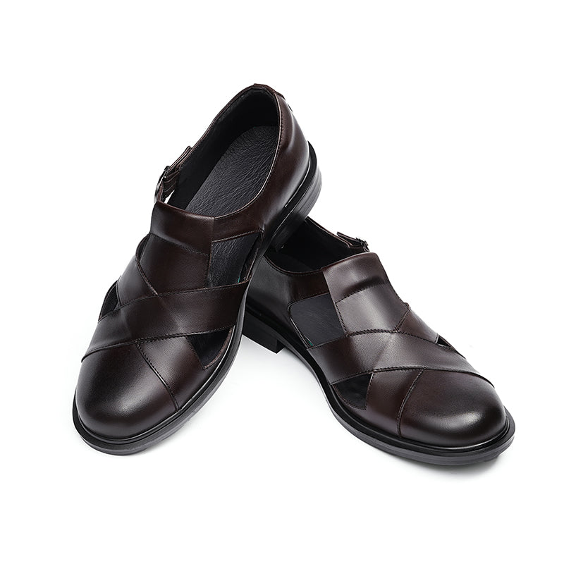 Men’s Leather Fisherman Dress Sandals