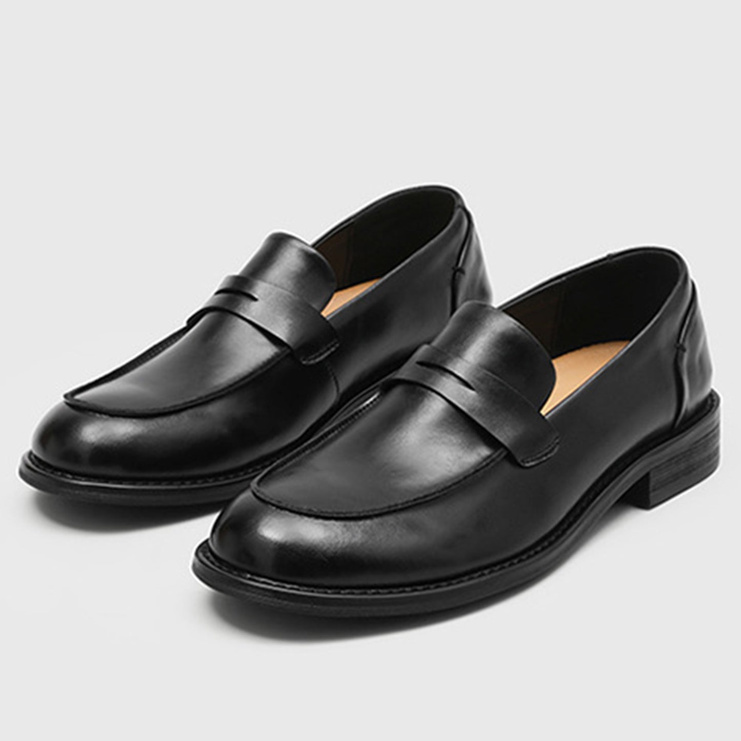 Slip-On Men's Loafers with a Defining Strap Detail