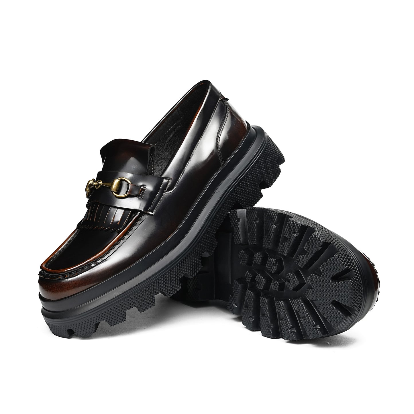 Men's Horsebit Loafers: Platform Sole & Timeless Hardware Detailing