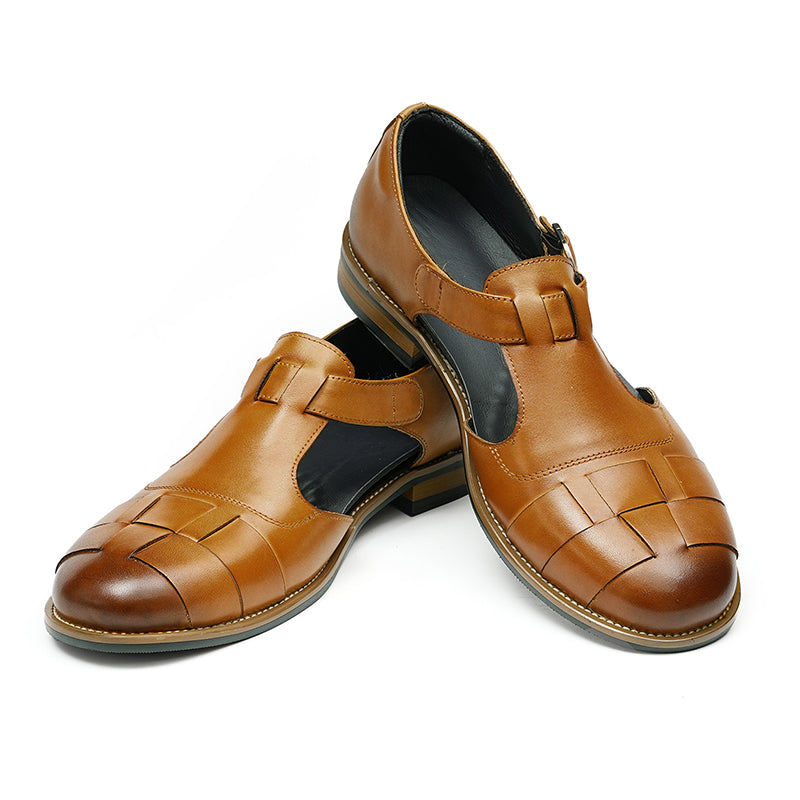 Classic Woven Leather Men's Sandal