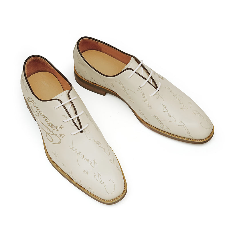 Men's Oxfords Shoes Handwritten Dress Shoes