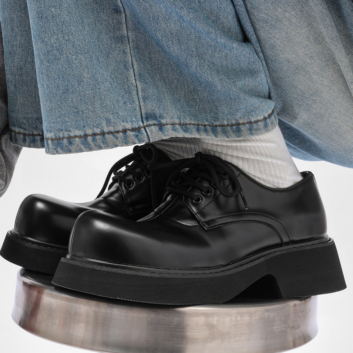 Men's Derby Cap-Toe Chunky Sole with a Modern Heavyweight Profile