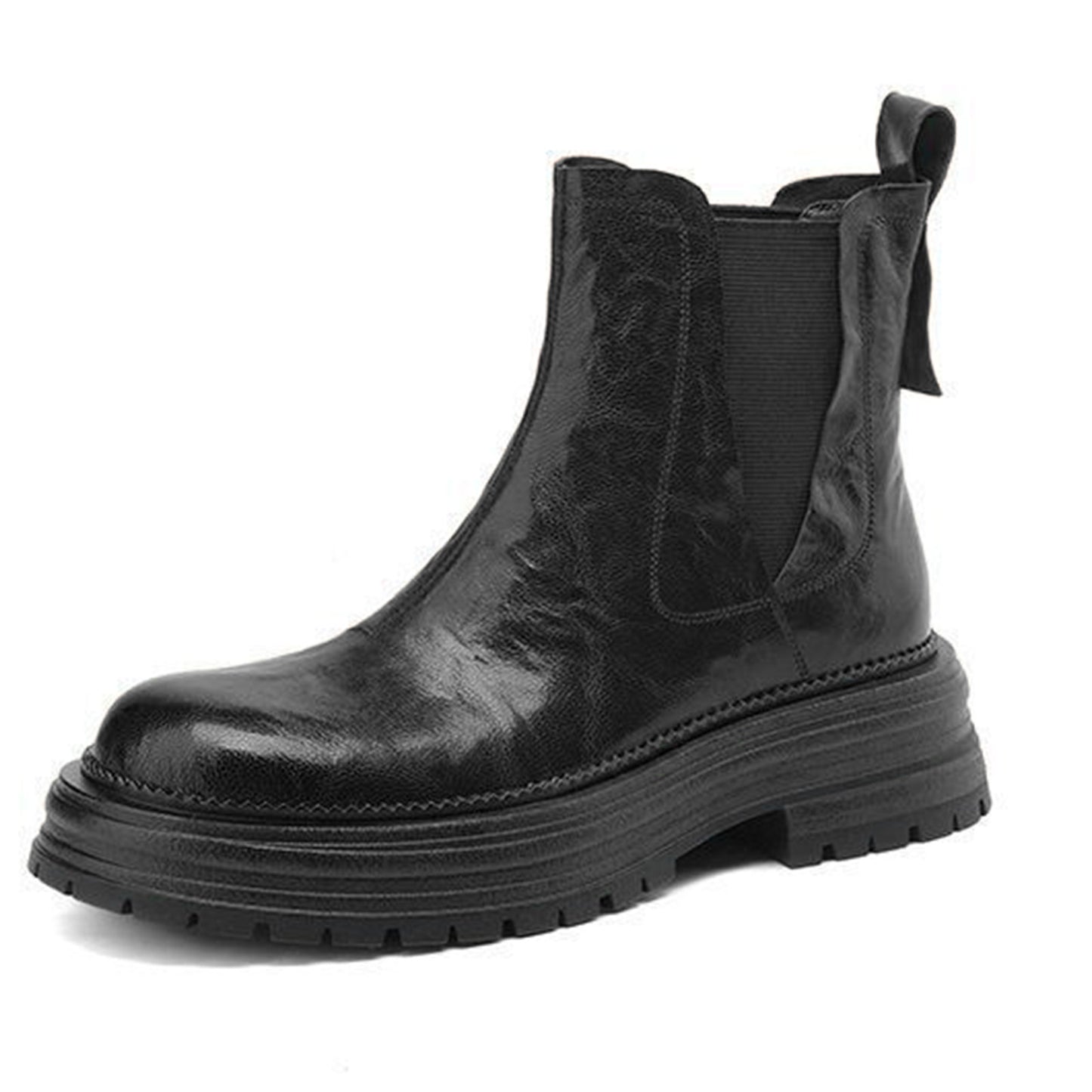 Women's Urban Utility Chelsea Boots: Platform Sole & Streamlined Elastic Panels