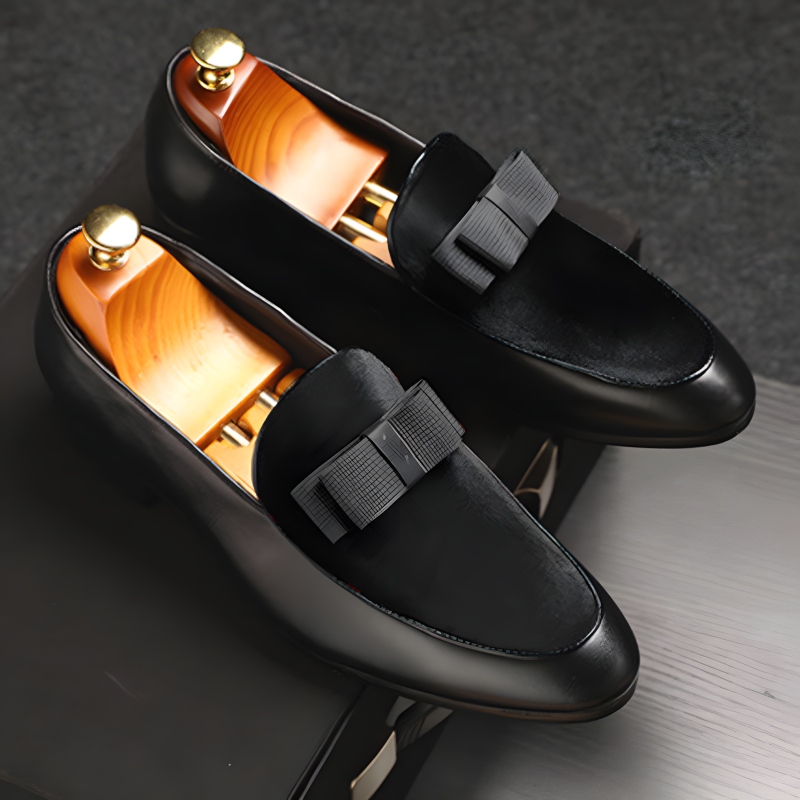 Men’s Loafers Velvet Bow