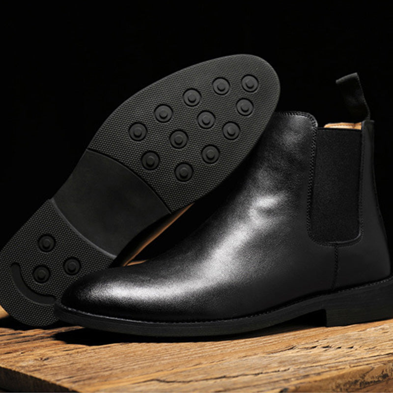 Men's Classic Suede Chelsea Boots with Crepe Sole