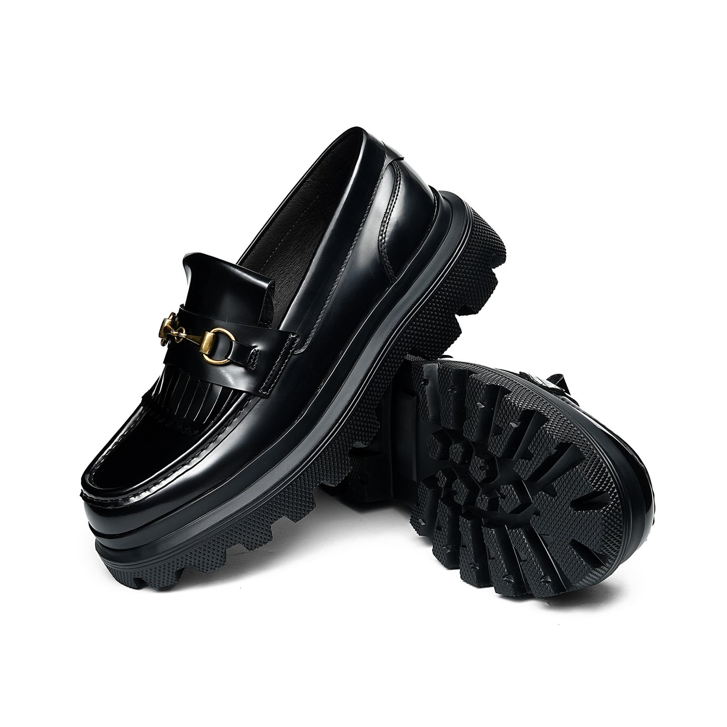 Men's Horsebit Loafers: Platform Sole & Timeless Hardware Detailing