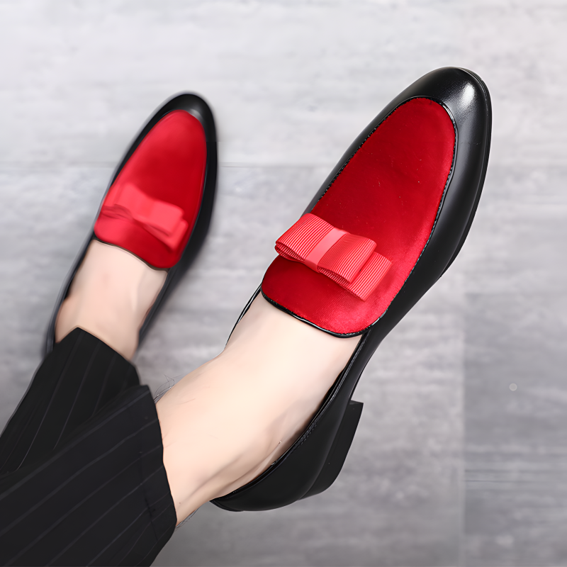 Men’s Loafers Velvet Bow