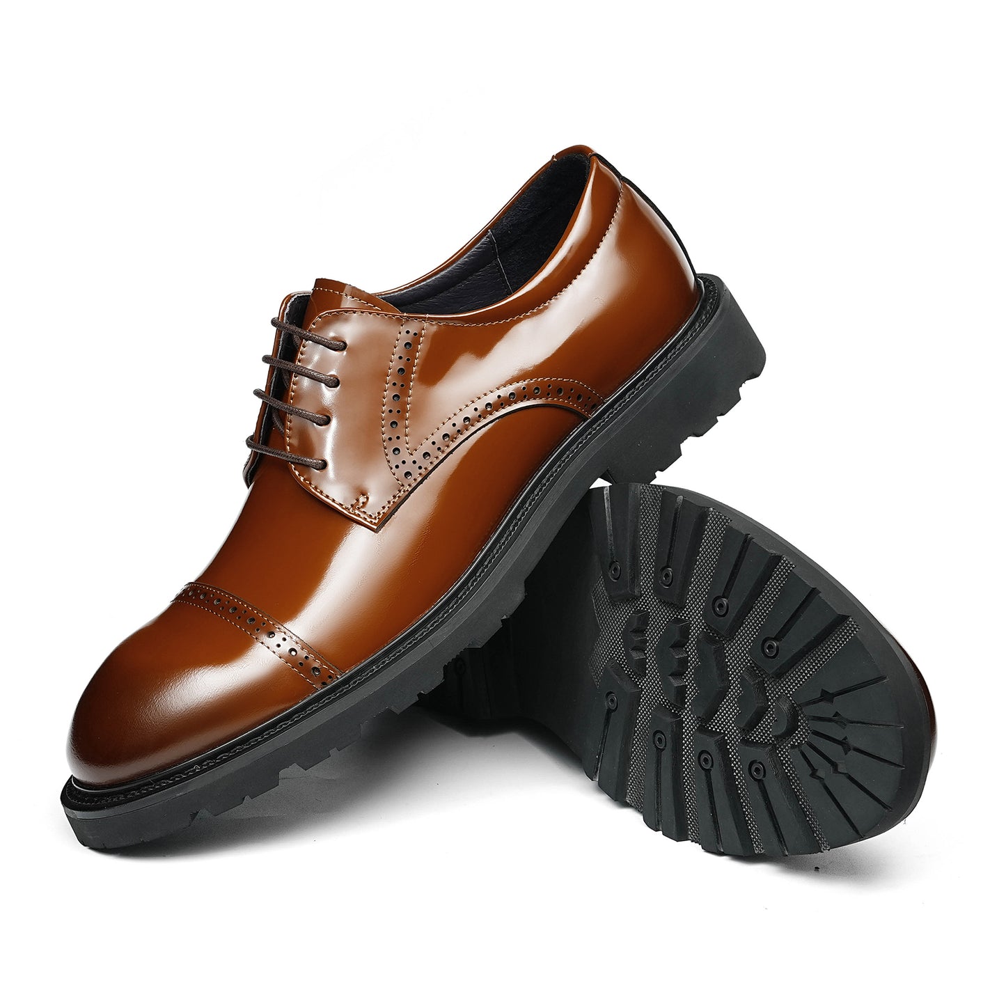 Men's Cap Toe Derby: Artisan Stitching & All-Terrain Assurance